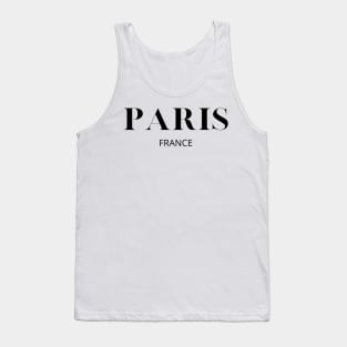 Paris, France, Minimalist Print Tank Top